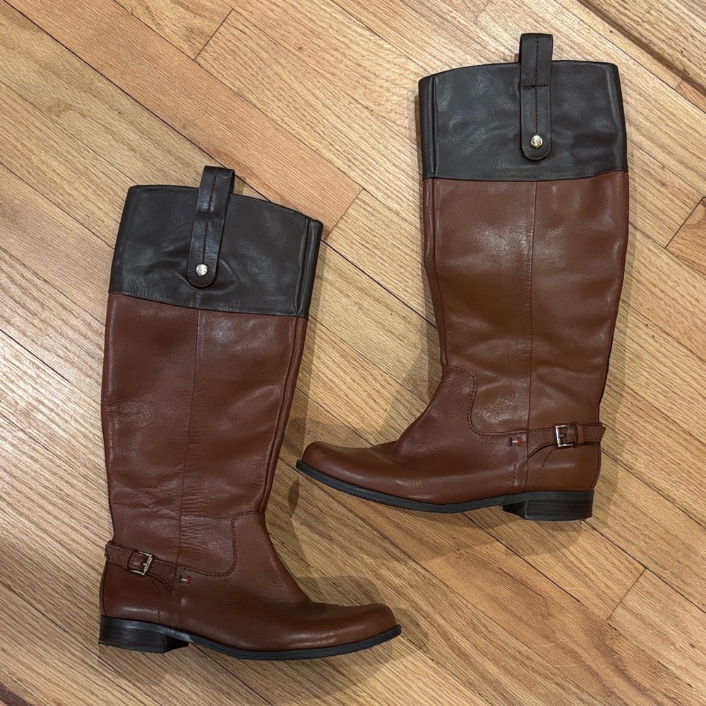 Brown and Black Leather Boots